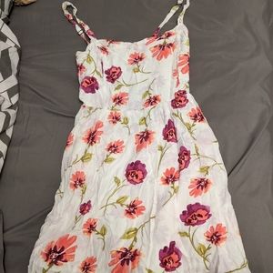 Pink floral sundress